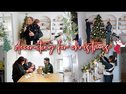 DECORATING FOR CHRISTMAS 2025! first year as a family of 3 🎄🥹🎅🏼
