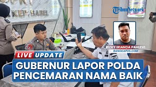 Gubernur Babel Tempuh Jalur Hukum, Buat Laporan ke Polisi Terkait Pencemaran Nama Baik