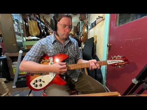 1967 Rickenbacker 366/12 12-String Convertible Comb Electric Guitar (VIDEO! Fresh Work, Ready) Bild 26