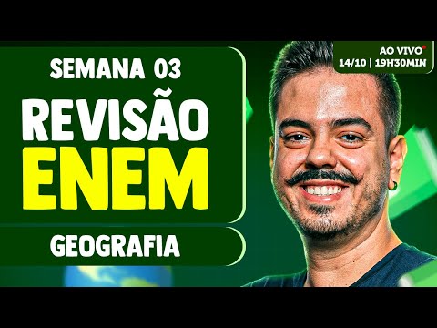 ENEM 2025: Revisão de Humanas ao Vivo -  ( GEOGRAFIA )  Prepare-se para a Prova!
