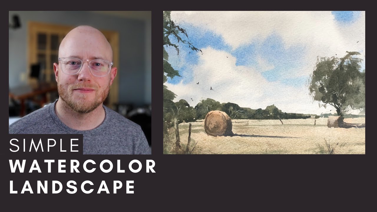 Simple Watercolor Landscape Tutorial (step-by-step)