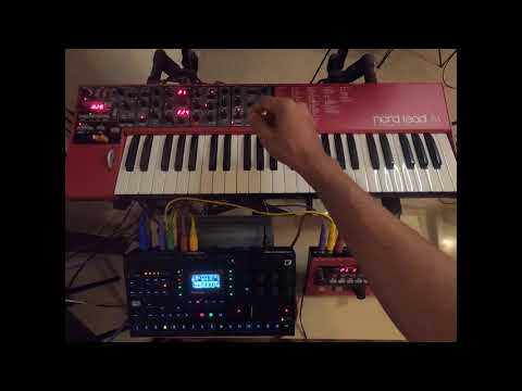 Nord Lead A1 and Nord Drum 2 sequenced by Octatrack #elektron #nordlead #ableton #musicproducer