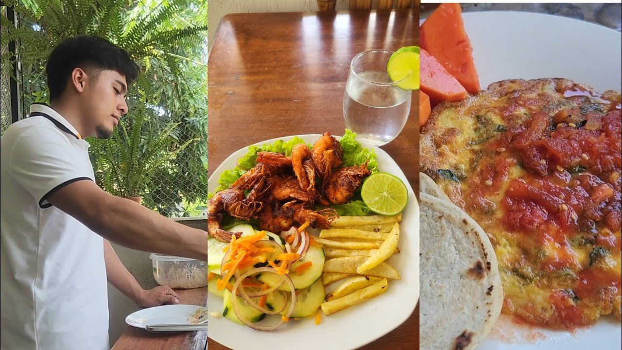 Todo esto comimos el domingo/Mynor preparó el almuerzo 😁