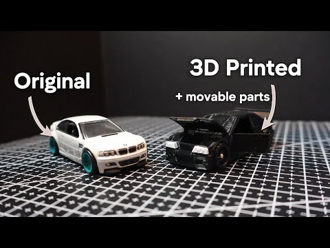 3D Printed Hot Wheel Scale (BMW E46) assembly tutorial