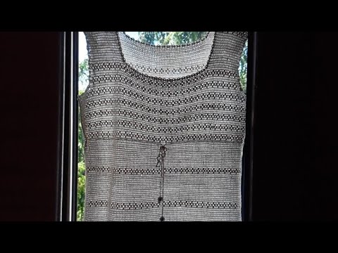 Bluza croșetată,bumbac!Sfatul bunicii.Camicetta all'uncineto.Crocheted blouse.Gehakelte bluse.