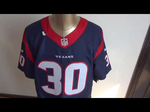 Houston Texans 30 JOHNSON elite jersey  unboxing-jerseys.ru  review