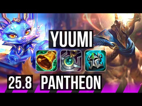 YUUMI & Lucian vs PANTHEON & Sivir (SUP) | 5/2/33, 15k DMG | NA Grandmaster | 25.8