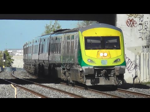 Irish Rail Mark 4 Intercity Train and 201 Class Loco - Park West & Cherry Orchard, Dublin