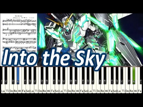[Tutorial楽譜]Into the Sky SawanoHiroyuki[nZk] :Tielle Music Sheet GUNDAM UNICORN 機動戦士ガンダムユニコーンRE:0096 Video