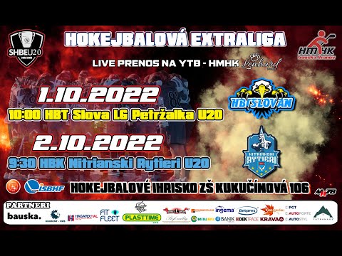 LIVE: HMHK bauska. VRANOV U20  - HBT SLOVAN LG PETRŽALKA U20