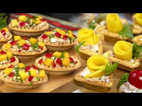 Party food ideas, 4 recipes with tuna and mango