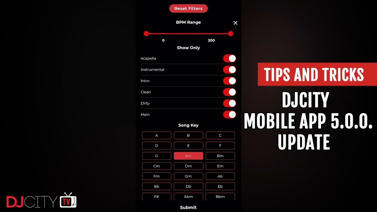 DJcity Mobile App 5.0.0. Update Available Now