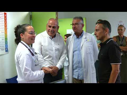 Carlos Díaz, viceconsejero de Sanidad del Gobierno de Canarias, visita el hospital de Fuerteventura