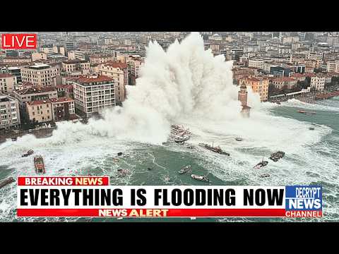 TURKEY: Massive Waves SLAM Coastline — FLOODS Balıkesir and Izmir as 7 Provinces SINK!