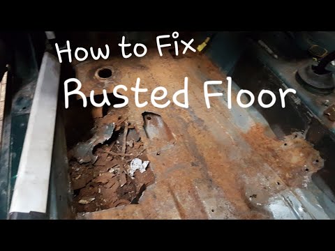 How to fix rusted car floor rust repair
