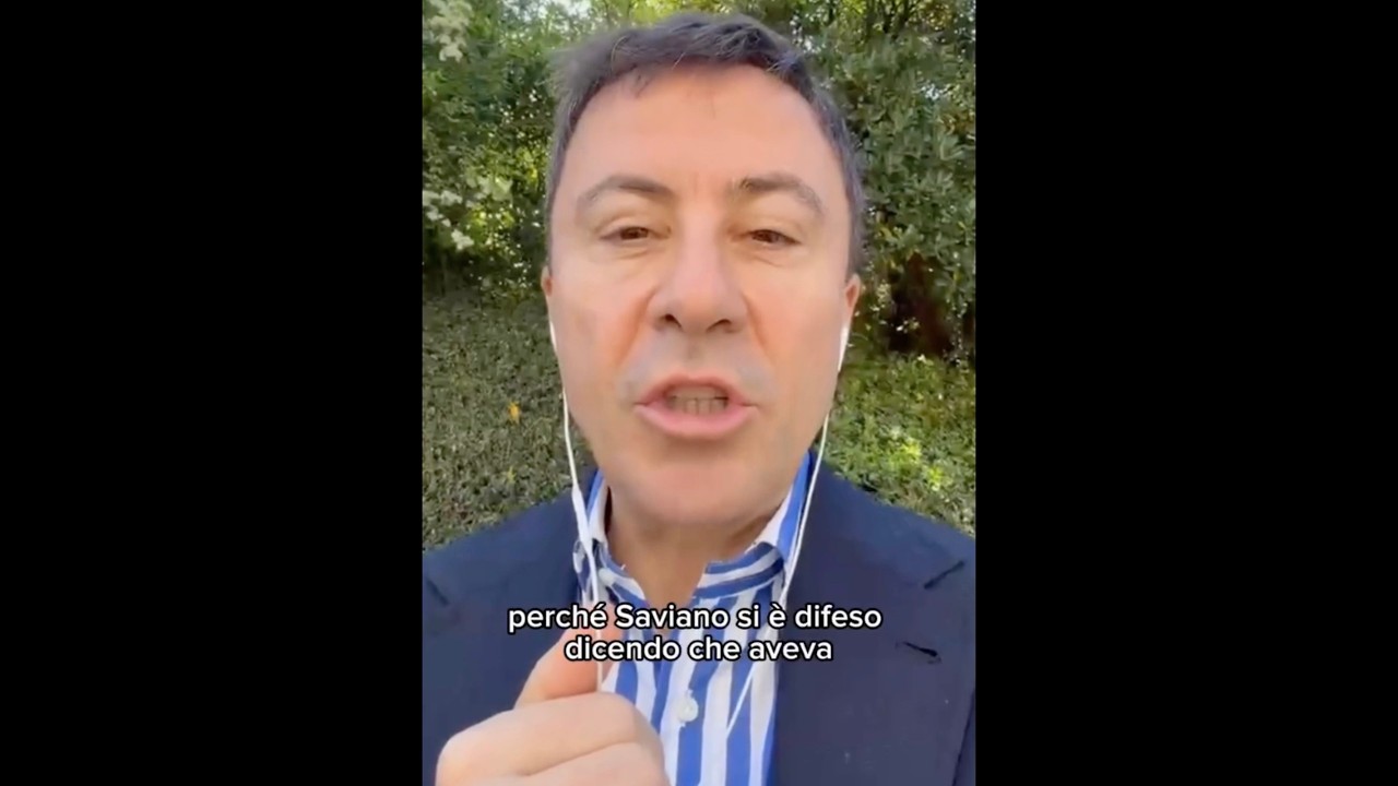 ITALO BOCCHINO: "SAVIANO HA L'IMMUNITÀ TOTALE: SE SEI DI SINISTRA PUOI INSULTARE SENZA PAGARE MAI"