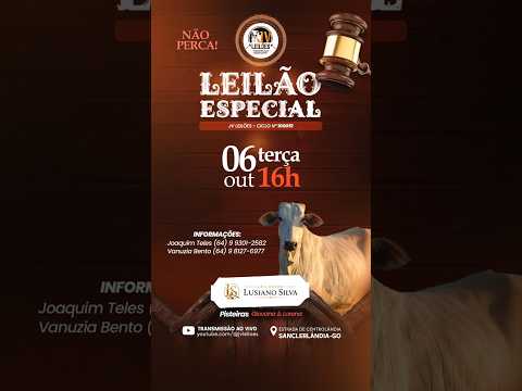 JV LEILÕES - AO VIVO  -06/10/2026 SANCLERLÂNDIA - GO