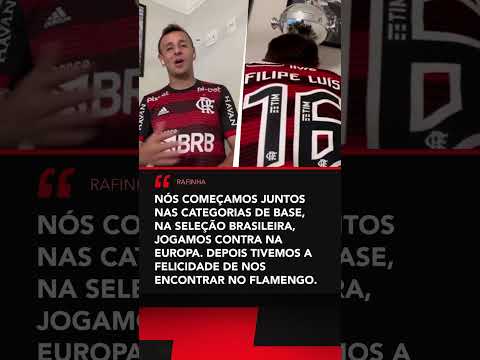 Rafinha voltou a vestir a camisa do Flamengo para homenagear o Filipe Luís #shorts