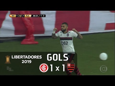 Gols - Internacional 1 x 1 Flamengo - Libertadores 2019