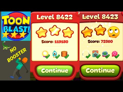 Toon Blast Level 8422 8423 😏🦖