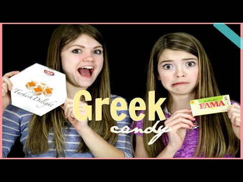 Americans Try Greek Candy! Video