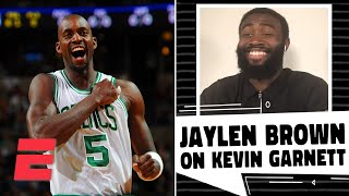 [花邊] Jaylen Brown 談KG：他的打球方式是我的