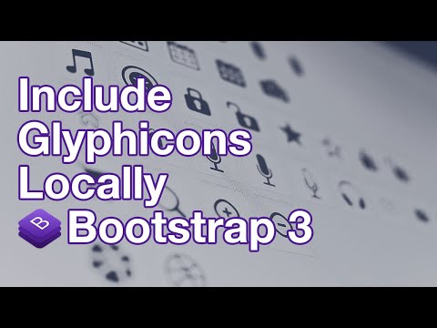Include Glyphicons Locally with Bootstrap 3