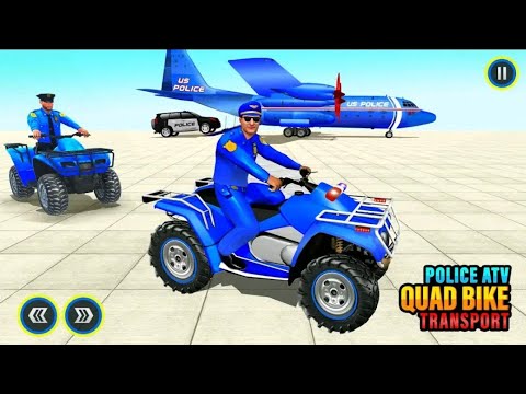 us police atv quad bike plane transporter game/us police siren/us police 2021/us police action #bike