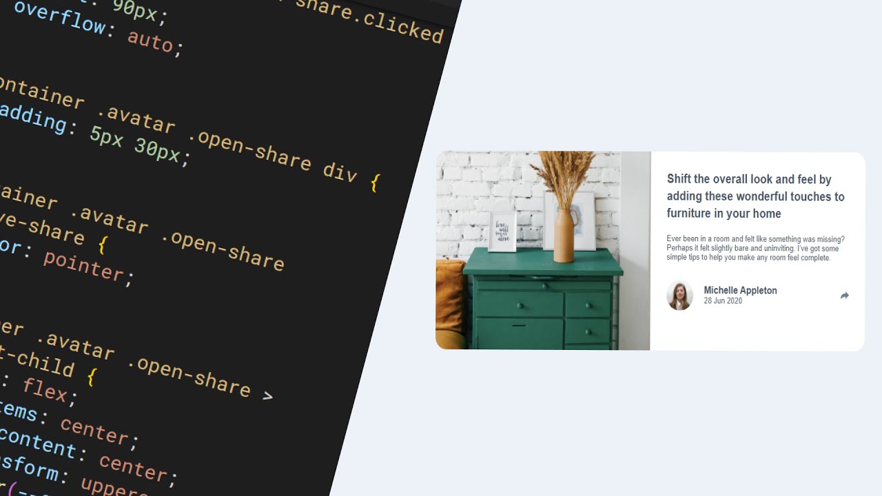 Article Preview Component Design to Code - Frontend Mentor Challenge