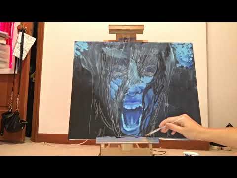 What sadness looks like to me, painting