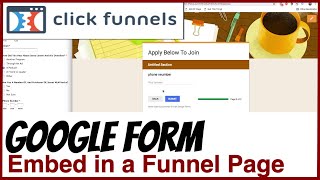 ClickFunnels 1.0 - How to Embed Wufoo and Google Survey Forms into your Funnel