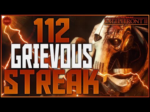 Battlefront-2 Max Level 1000 General Grievous 112 Killstreak/Gameplay