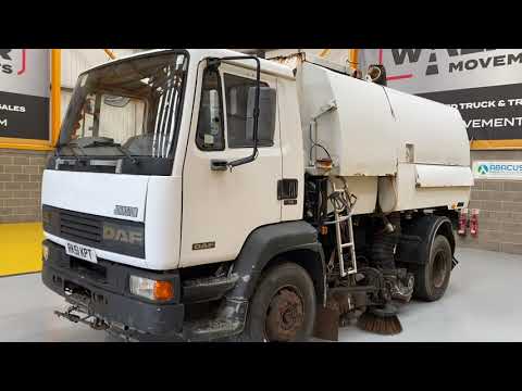 New In Stocklist For Sale: DAF 55 SERIES 4 X 2 LEFT HAND DRIVE ROAD SWEEPER - 2001 - RK51 KPT