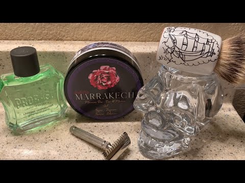 Panta Rei’s New “Marrakech” Shaving Soap, first use of this new soap from Italy.