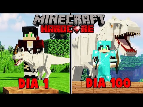 SOBREVIVI 100 Dias em um MUNDO cheio de DINOSSAUROS!