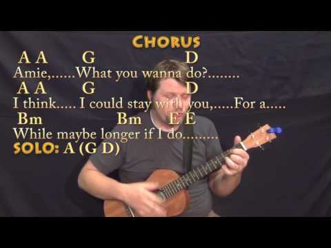 Amie (Pure Prairie League) Bariuke Cover Lesson in A with Chords/Lyrics