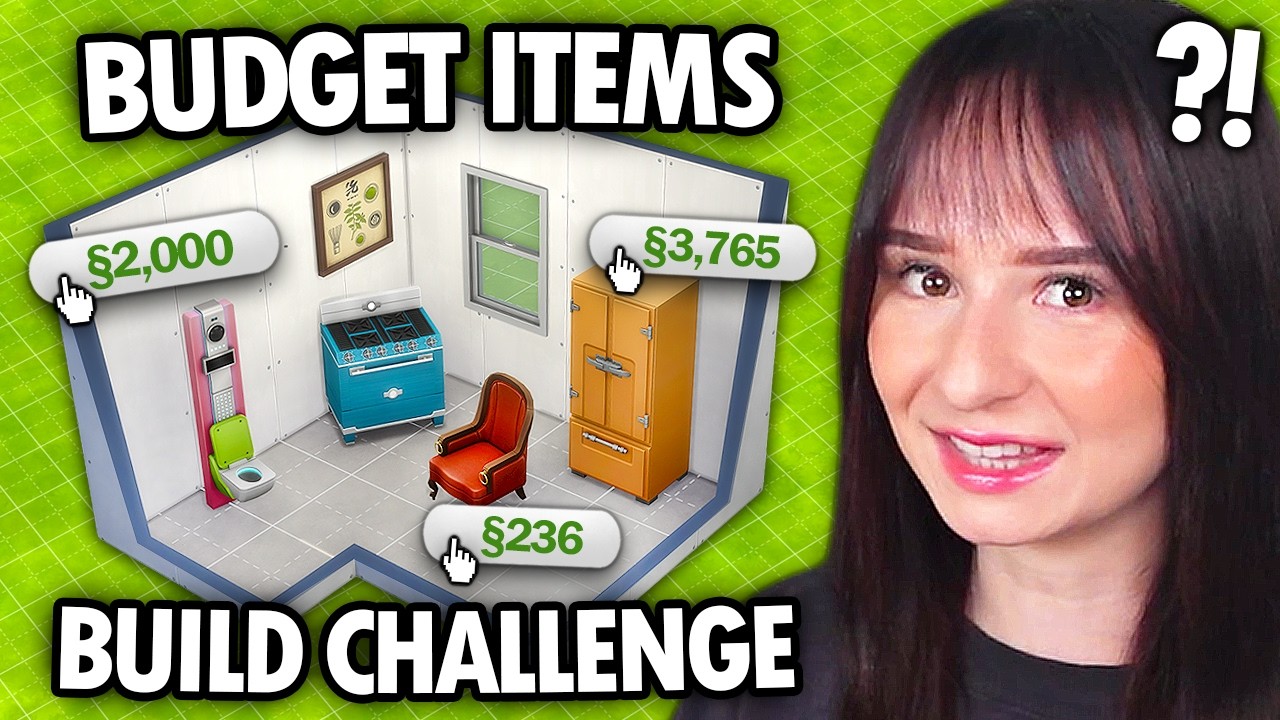 Every item is a RANDOM PRICE build challenge in The Sims 4