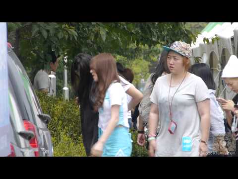 140809 속초 음악대향연 AOA 지민 유나 민아 혜정 설현 퇴근 by ace