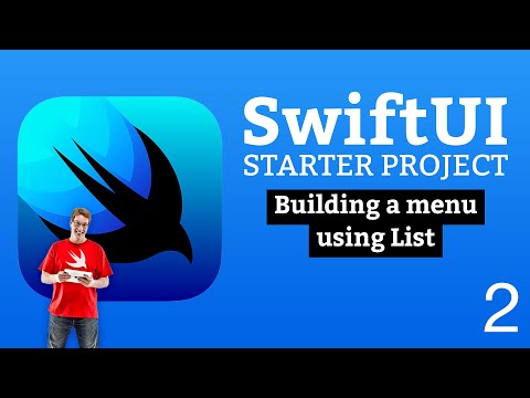 Building a menu using List - SwiftUI Starter Project 2/14 thumbnail