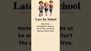 Late for School? Here’s How to Never Be Late Again! ⏰✅ #english  #shortvideo  #school