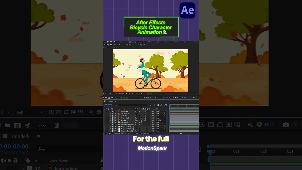 Epic Bicycle Animation! You Can Learn It Too. #tutorial