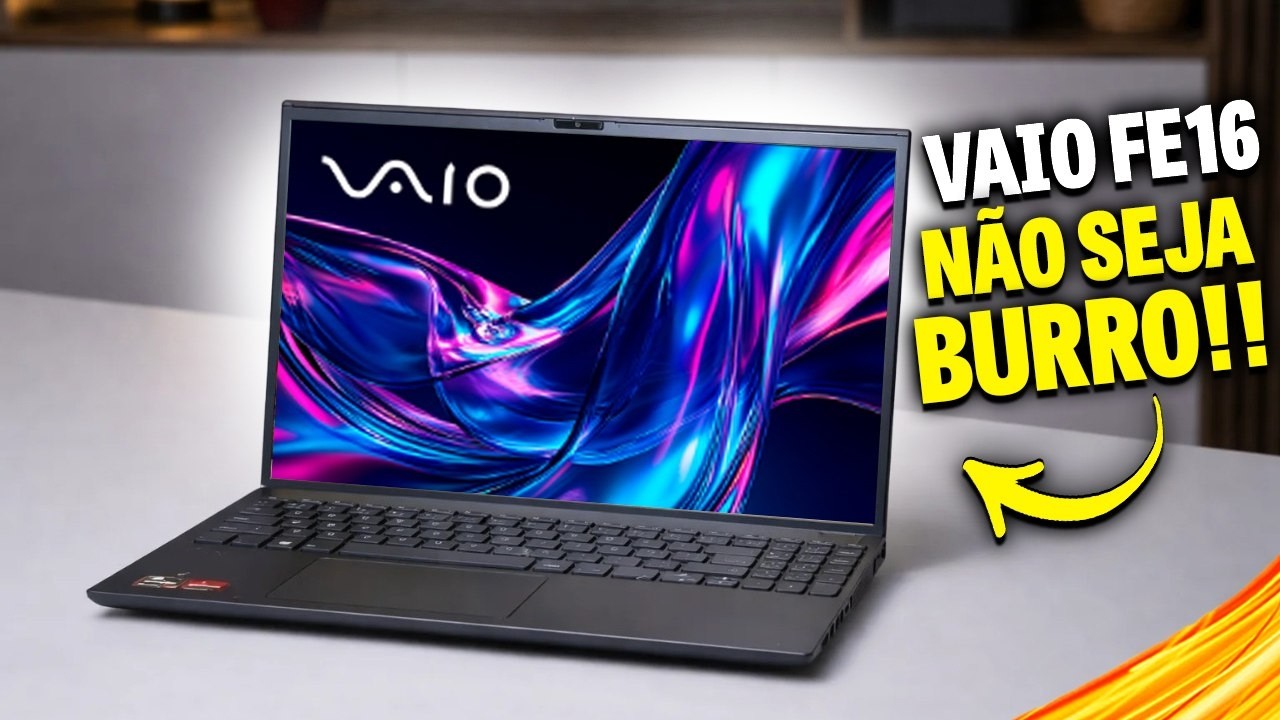 Miniatura da avaliação em vídeo de Notebook Vaio FE16 Intel Core i5 13ª Gen 16GB RAM 512GB SSD WUXGA
