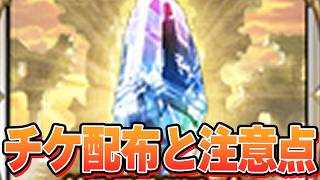 チケット配布来たぞー！！　注意点や諸々など【グラブル】【この単発チケットからは女の子のいい匂いがする】【汗】