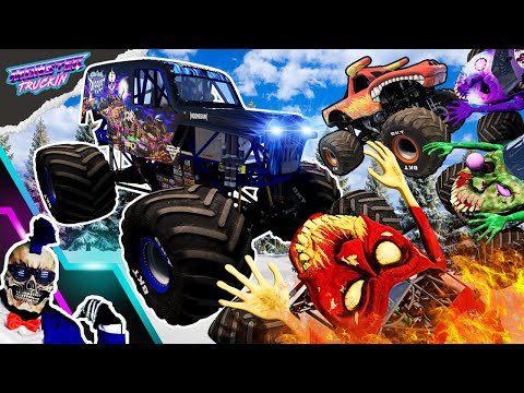 Monster Jam INSANE Racing, Freestyle and High Speed Jumps #108 | BeamNG Drive | Grave Digger