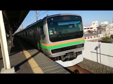 E231系1000番台宮ヤマU524編成(機器更新車) JR湘南新宿ライン普通逗子行き 東鷲宮駅発車