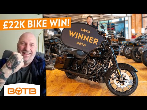 HE WON A HARLEY-DAVIDSON... FOR JUST 75P! BOTB WINNER