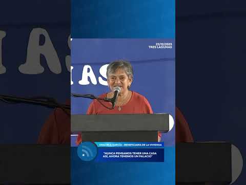 Graciela García, beneficiaria de vivienda en Tres Lagunas - 22/12/2025