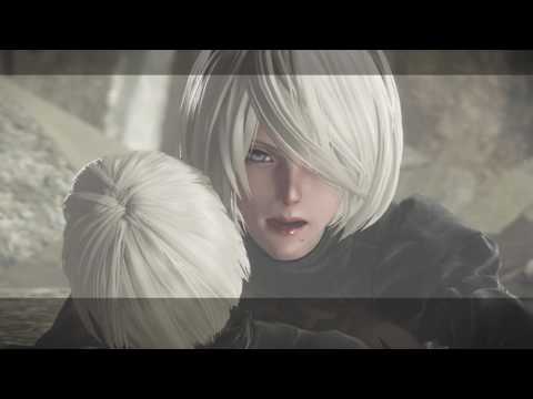 Nier: Automata Route A - Threat Disposal: Eve Dead, 2B Kills 9S "It Always Ends Like This" Cutscene