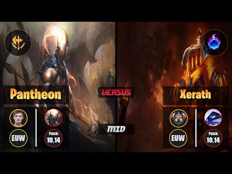 Nemesis PANTHEON (Mid) [Conqueror] VS XERATH - Challenger EUW Patch 10.14
