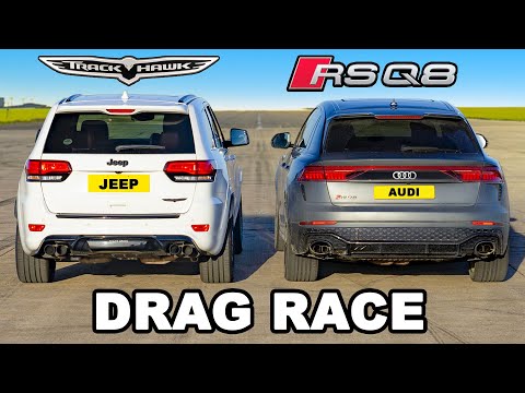 Audi RSQ8 v Jeep Trackhawk: DRAG RACE